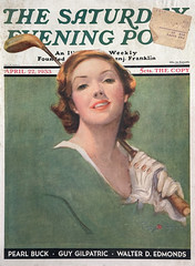“Portrait of Lady Golfer” by Penrhyn Stanlaws on the cover of “The Saturday Evening Post,” April 22, 1933.