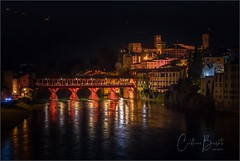 Bassano del Grappa on the late night.