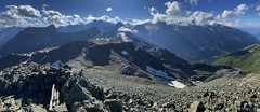 Summit view from Brennkogel (3018 m) over the peaks and glaciers of the Glockner group