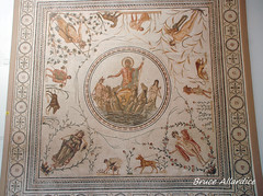 Chebba Villa Atrium Neptune and the Seasons 2nd cent CE Roman Mosaic (3e)