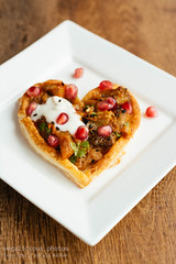 Eggplant Pomegranate Tarts