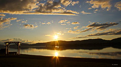 SUNSET OVER RESTIGOUCHE RIVER | CAMPBELLTON | NEW BRUNSWICK | NB | CANADA