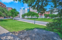 Dealey Plaza (NHL & NRHP #93001607 and site of JFK Assassination) - Downtown Dallas, Texas