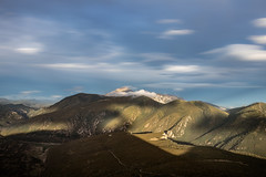 Shadows over mountains