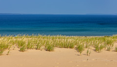 Dunes - grass - water - sky