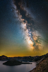 Milky Way over Crater Lake