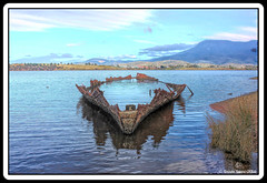 Wreck Remains, Barque Otago, River Derwent, Otago Bay Road, Hobart, Tasmania, Australia