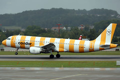 Condor A320 D-AICU landing ZRH/LSZH