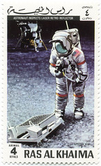 Ras al Khaima 4 riyals Apollo 14 air mail stamp (1972)