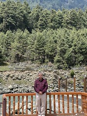 This viewing point lets you get pretty close to the stream of snowmelt with a nice background to boot