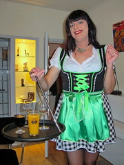 Dirndl waitress