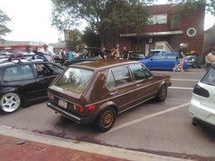 Brown 1976 VW Rabbit, Pottstown Car Show