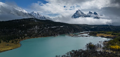 Winter Arrives Early At Abraham Lake