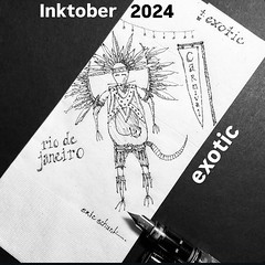 Inktober 2024 • day 4 • EXOTIC