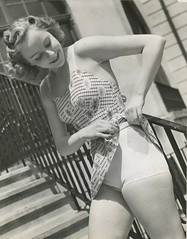 1941 Bathing Beauty Models an Undersuit