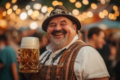 Mann mit Bierkrug