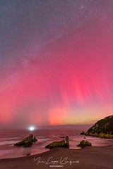 Auroras Boreales sobre Asturias, España - Northern Lights over Asturias, Spain