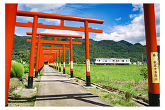 島根・粟津稲生神社・一畑電車大社線