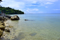 Amari Resort private beach and Coral island near the pier_1