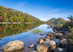 Fall Reflections On Jordan Pond