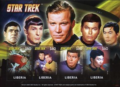 Liberia $60 Star Trek postage stamps (2009)