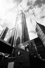 Another Melbourne skyscraper in bnw