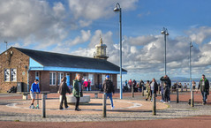 Busy day on the Stone Jetty, Morecambe