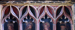 Plymtree, Devon, St. John the Baptist, rood screen, panels, wood carving