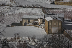 Andorra rural winter landscape: Ordino, Vall nord, Andorra