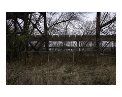 Canadian National ore cars on ore dock trestle