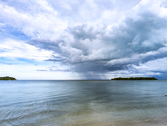 Raining on the koh Samui Bay