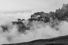 Passo giau in the mist