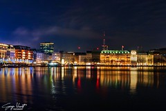 Night Reflections in Hamburg