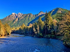 Cascade Mountains & Snoqualmie River, WA 11/6/24