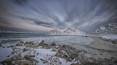 Skagsanden beach in Flakstad municipality, Lofoten islands kopi 2