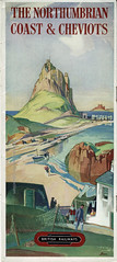 The Northumberland Coast & Cheviots : tourist folder : British Railways, North Eastern Region : 1950 : artwork by Ison