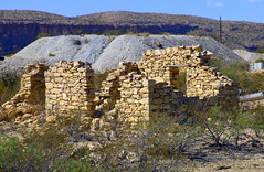 Old Building ruins, Terlingua Ghost Town - West of Big Bend National Park, Southwestern Texas