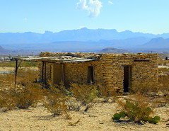 Old Building ruins, Terlingua Ghost Town - West of Big Bend National Park, Southwestern Texas