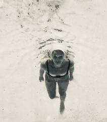 1950s Underwater Bikini Swimmer