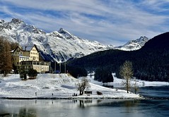 Engadin winter scenery