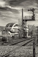 Eisenbahnmuseum Bochum. Magnetschwebebahn-Fahrzeug Transrapid 07 (Sektion I).