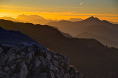 Kaisergebirge and Chiemgau Alps during the Golden Hour