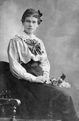 Vintage Portrait of a Woman in Early 20th Century Hungary