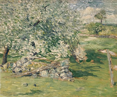 J. Alden Weir, Blossom Time, c. 1900, Oil on canvas, 12/13/24 #mfahouston