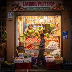 Fruits everywhere.