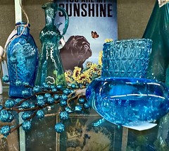 Aqua Antique Glass