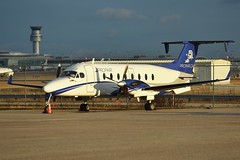 C-GGGA Prop Air B-1900D wearing their new livery resting at the Signature ramp at YYZ