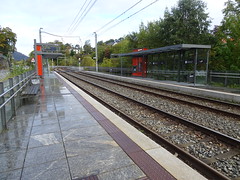 Tiled Tram Stop Platform