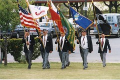 Veterans Carry Service Branch Flags at Beverly Memorial Day Ceremonies