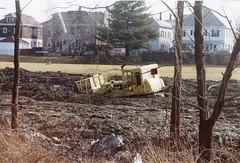 Stuck Dozer at Memorial Middle School